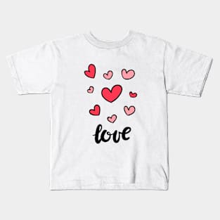 Love hearts Kids T-Shirt